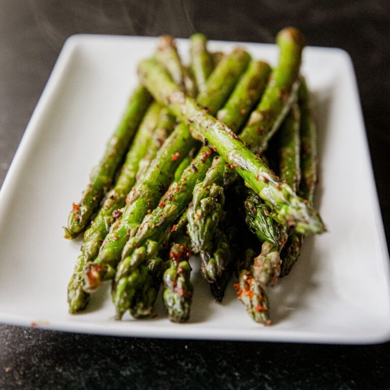 Spicy Korean-Style Asparagus