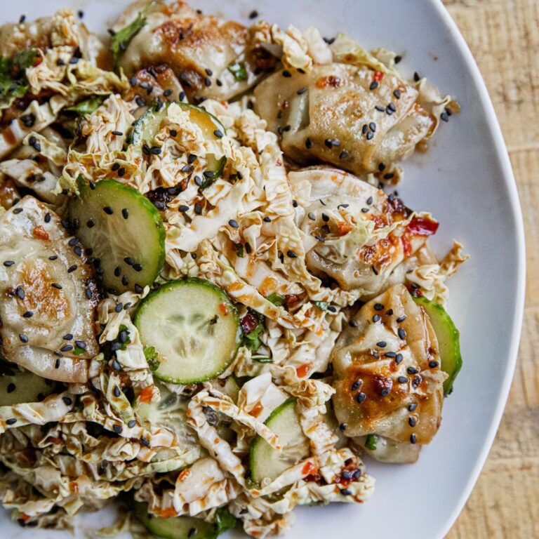 Viral Dumpling Salad