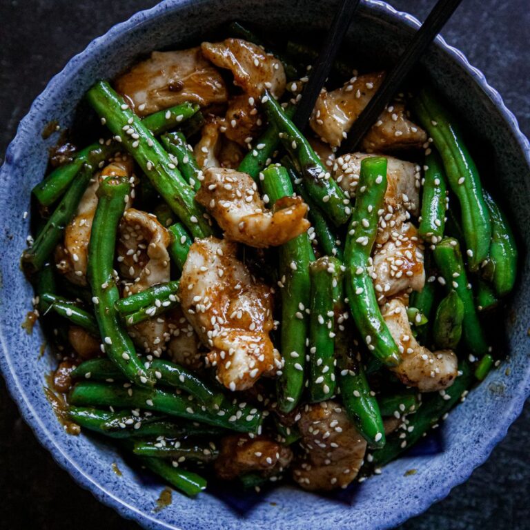 Blackstone Chicken and Green Beans
