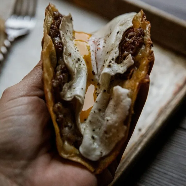 Blackstone Smash Breakfast Tacos